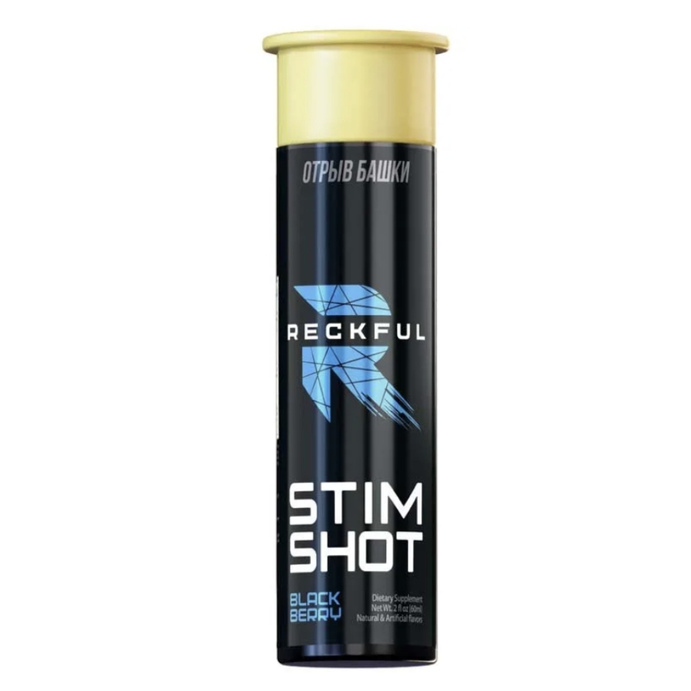 Предтренировочный комплекс Reckful Stim shot 60 ml Ежевика